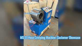 Máquina prensadora de mangueras MS-51: escaparate del cliente